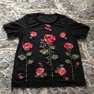Rose Sheer Top